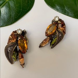 Vintage clip on earrings